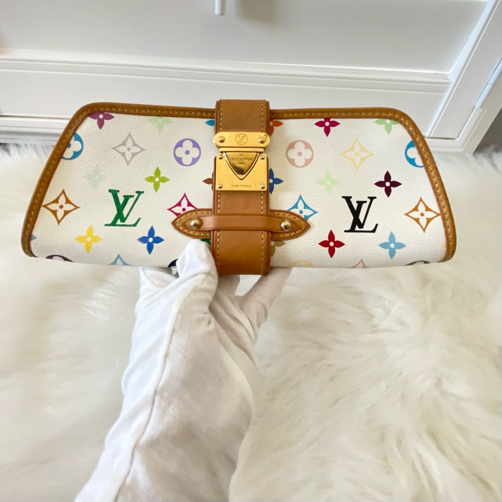 ❤️ SOLD‼️ Louis Vuitton Shirley Monogram White Multicolor - Picture 5 of 17